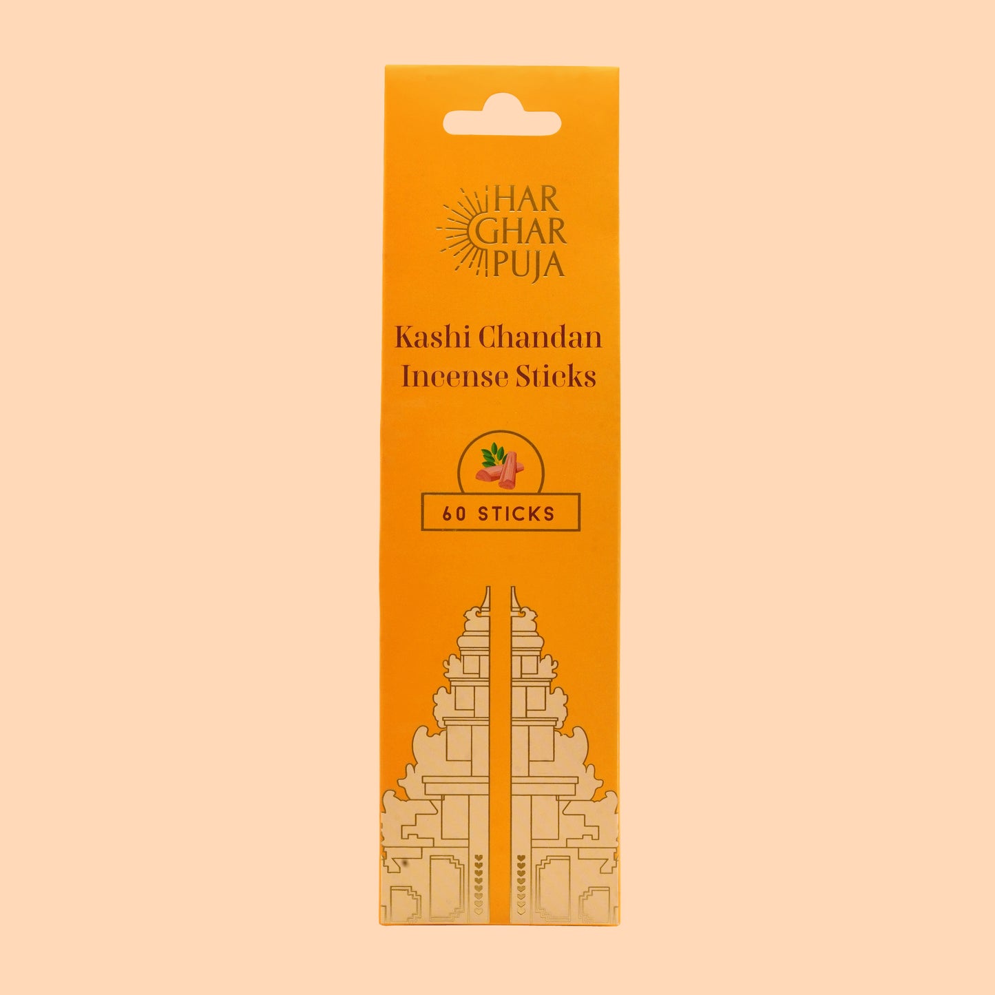 Har Ghar Puja Kashi Chandan Incense Sticks (Set of 2)