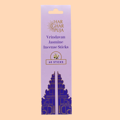 Har Ghar Puja Vrindavan Jasmine Incense Sticks (Set of 2)