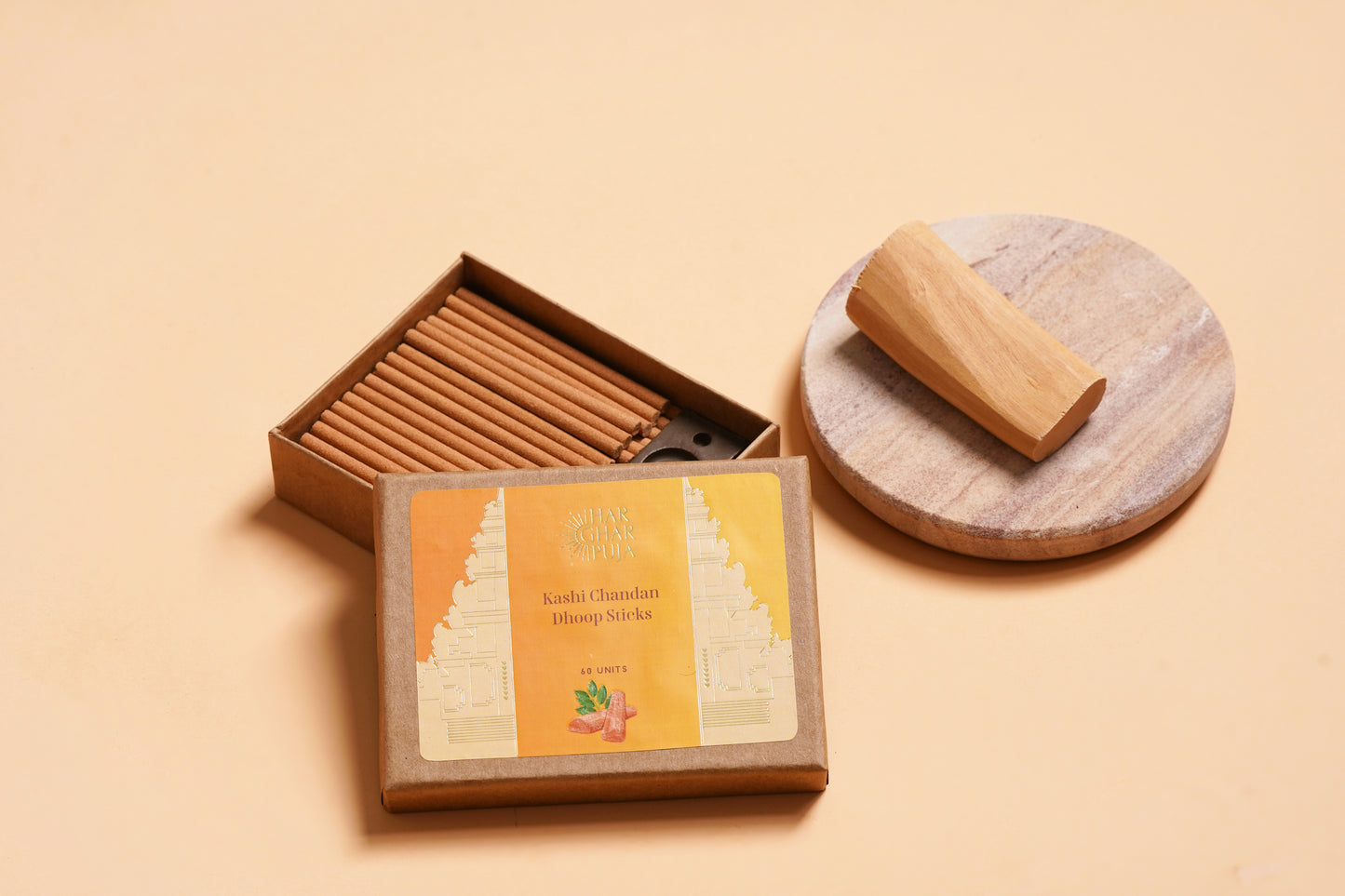 Har Ghar Puja Chandan & Marigold Dhoop Sticks