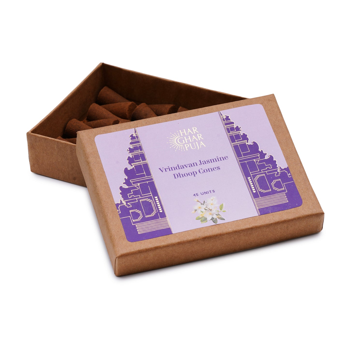 Har Ghar Puja Rose & Jasmine Dhoop Cones