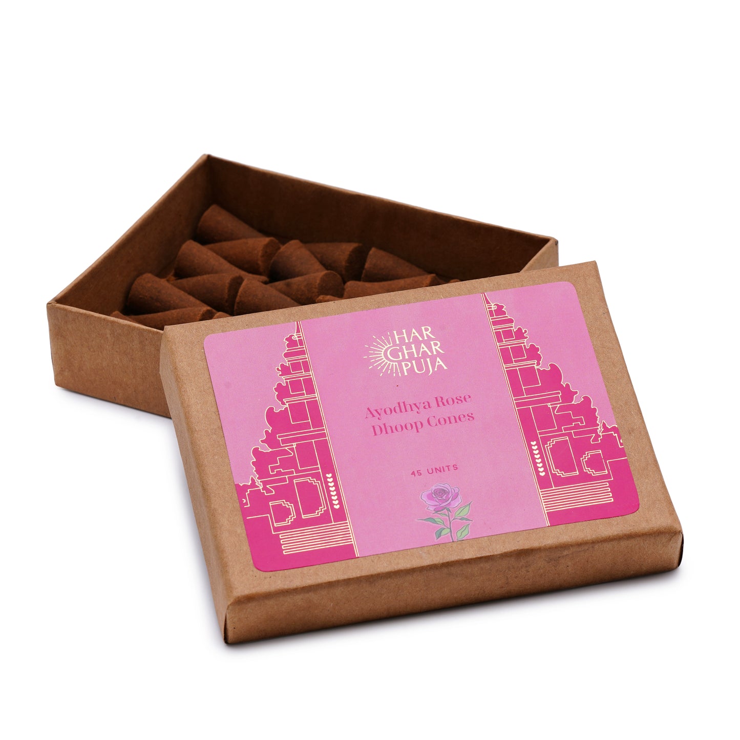 Har Ghar Puja Rose & Chandan Dhoop Cones