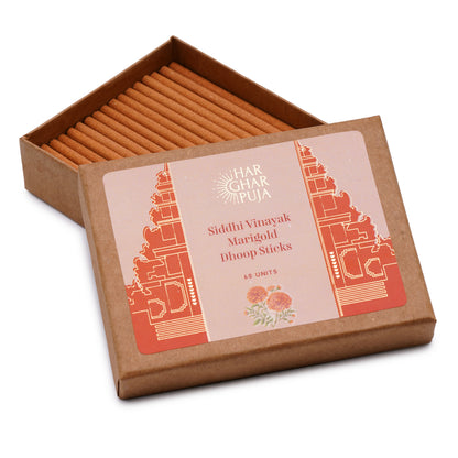 Har Ghar Puja Siddhi Vinayak Marigold Dhoop Sticks