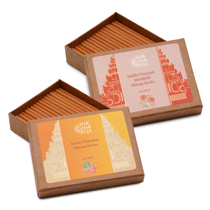 Har Ghar Puja Chandan & Marigold Dhoop Sticks