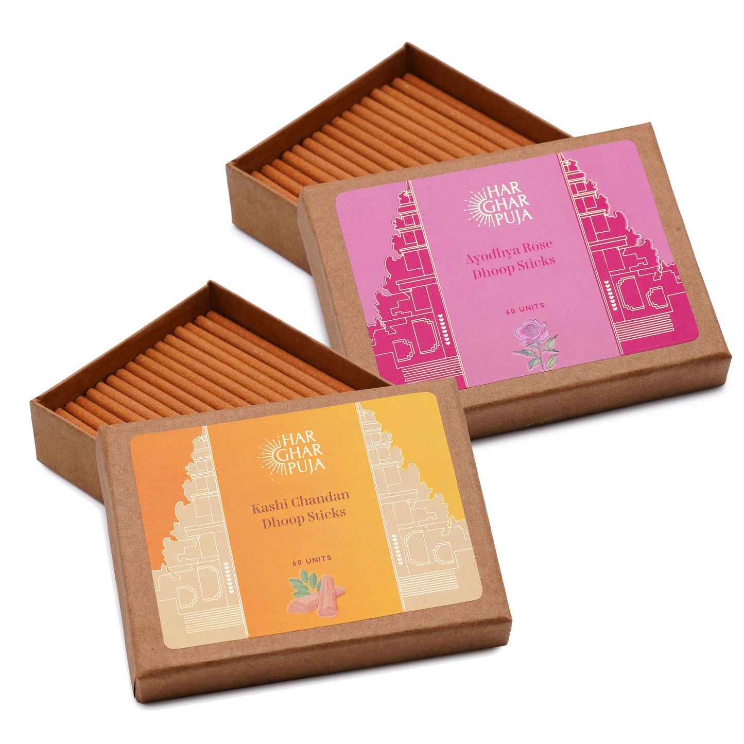 Har Ghar Puja Chandan & Rose Dhoop Sticks