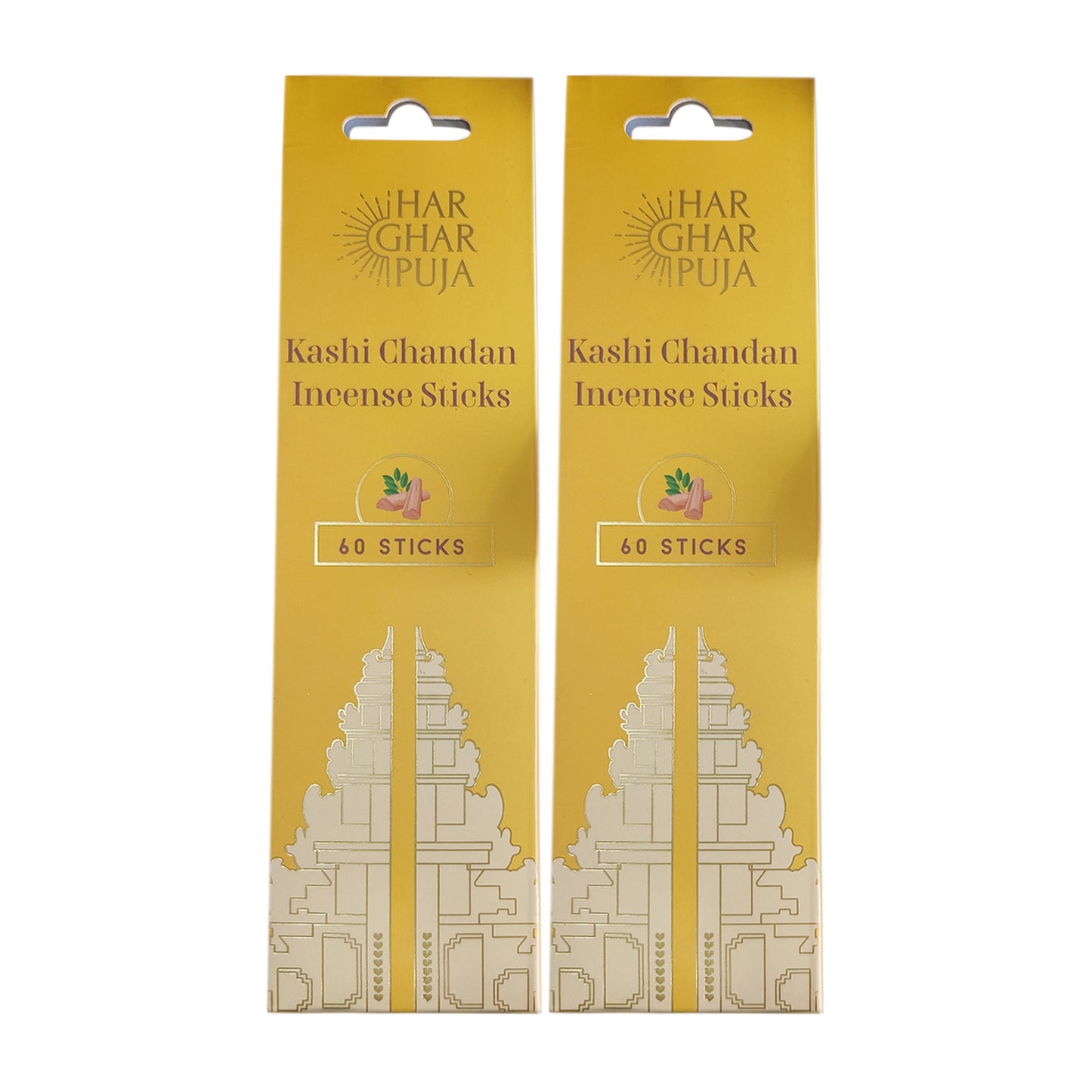 Har Ghar Puja Kashi Chandan Incense Sticks (Set of 2)