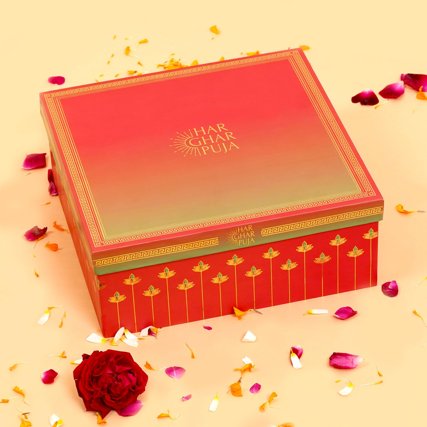 Har Ghar Puja Holi Celebration Box – Puja & Herbal Gulal Set